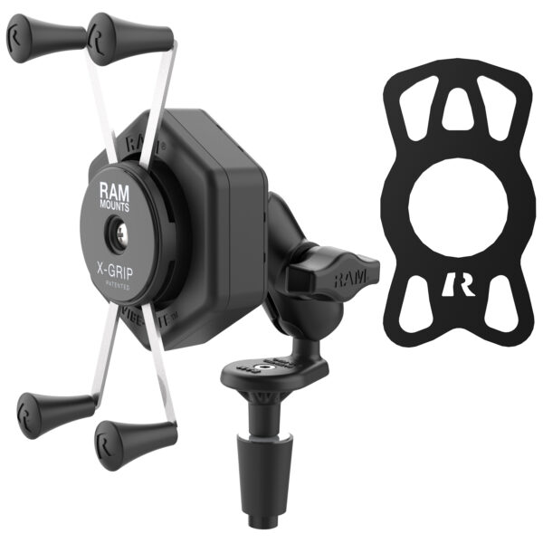 RAM X-Grip Supporto per telefono di grandi dimensioni con Vibe-Safe e base per stelo a forcella - Corto Ram Mounts RAM-B-176-A-UN10-462 - immagine 2