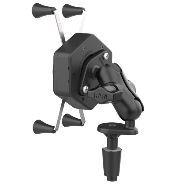 RAM X-Grip Supporto per telefono di grandi dimensioni con Vibe-Safe e base per stelo a forcella - Corto Ram Mounts RAM-B-176-A-UN10-462 - immagine 3