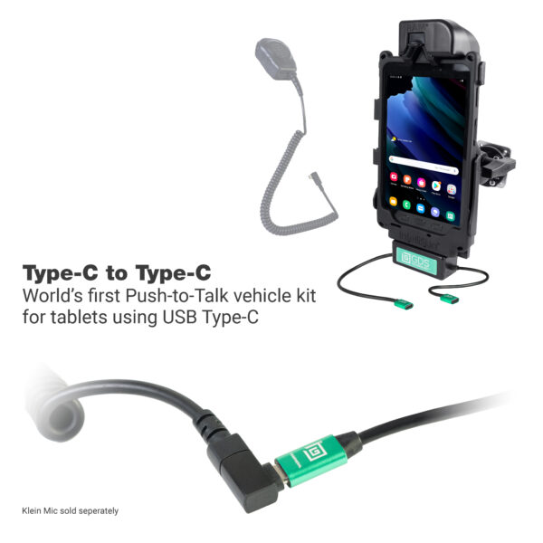 GDS Tough-Dock Klein VALOR PTT Pacchetto Veicolo per Samsung Tab Active3 Ram Mounts RAM-GDS-101B2-SAM62C-C-V7CU - immagine 2