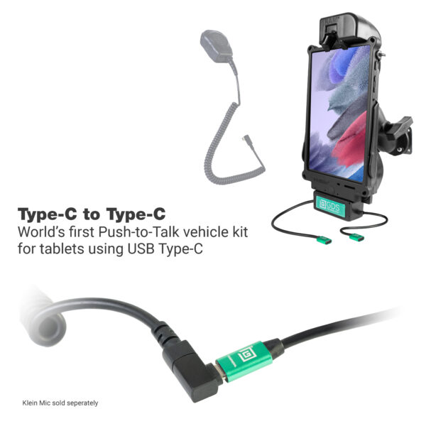 GDS Tough-Dock Klein VALOR PTT Pacchetto Veicoli per Tab A7 Lite 8.7 Ram Mounts RAM-GDS-101B2-SAM80C-C-V7CU - immagine 2