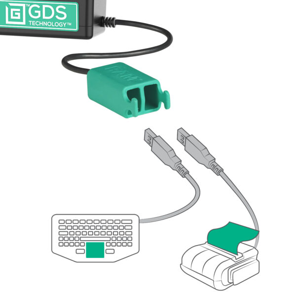 Blocco GDS Tough-Dock più Dual USB-A per Samsung Tab A9più Ram Mounts RAM-GDS-DOCKL-SAM88CD2U - immagine 6