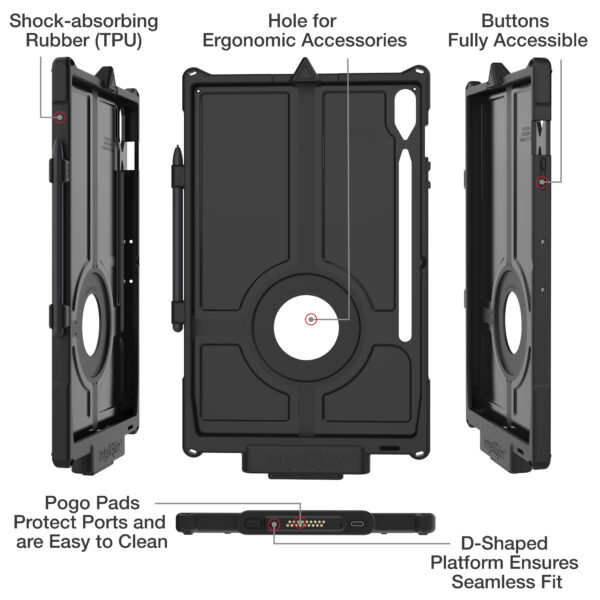 IntelliSkin Next Gen per Samsung Tab S10più, S9più e S9 FEpiù Ram Mounts RAM-GDS-SKIN-SAM87-NG - immagine 4