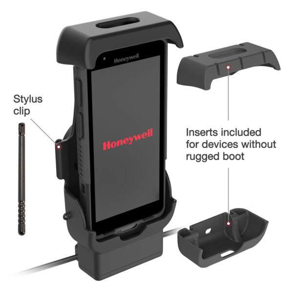 RAM Dock Alimentato con Blocco più USB-A per Honeywell CT40/45/47 - Perni Riscaldati Ram Mounts RAM-HOL-HON12PDHLU - immagine 5