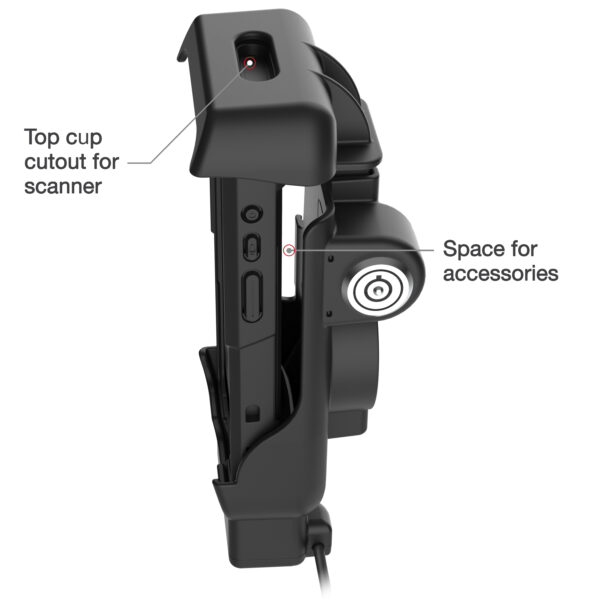 RAM Dock Alimentato con Blocco più USB-A per Honeywell CT40/45/47 - Perni Riscaldati Ram Mounts RAM-HOL-HON12PDHLU - immagine 6