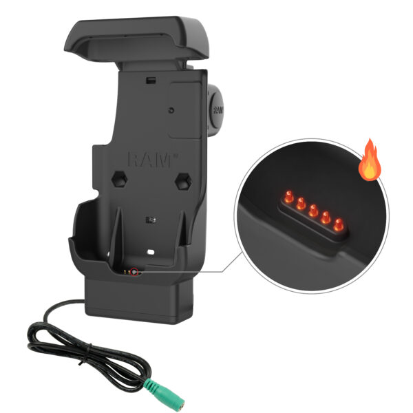 Dock Alimentato RAM per Honeywell CT40/45/47 - Perni Riscaldati Ram Mounts RAM-HOL-HON12PHU - immagine 2