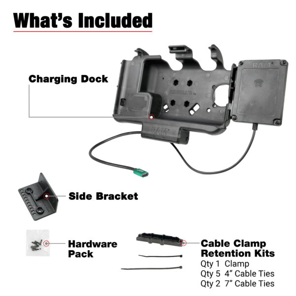 Dock alimentato USB-C RAM con estensore NFC per Samsung Tab Active5 e 3 Ram Mounts RAM-HOL-SAM60CP-NFCU - immagine 5