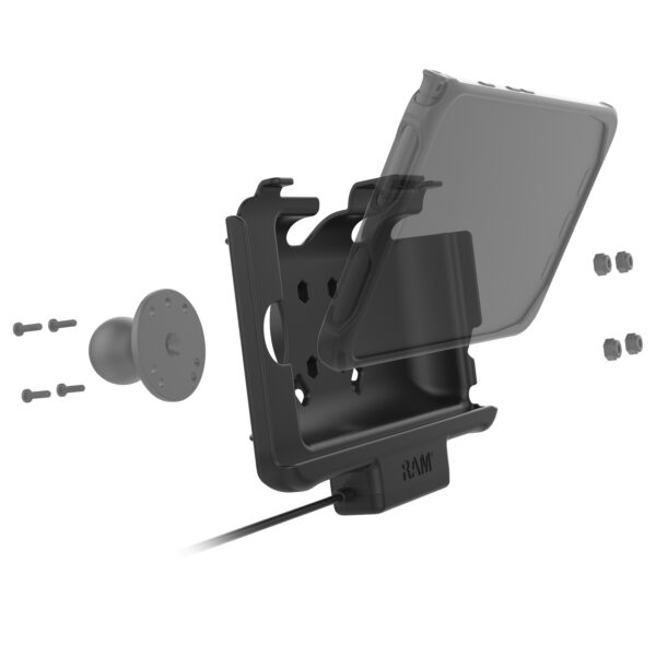 Dock Ram Mounts RAM-HOL-SAM60CPU per Samsung Galaxy Tab Active2, Active3 e TAB Active5 con cavo type C - immagine 4