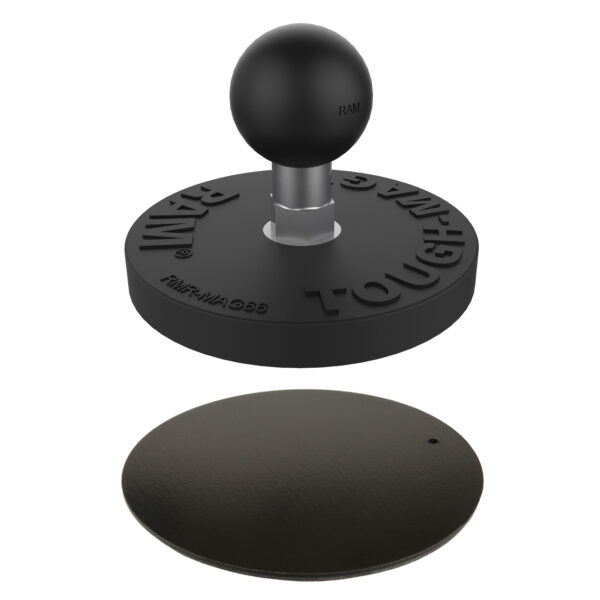 RAM Tough-Mag 66MM Diametro Base Magnetica a Sfera con Piastra in Acciaio Ram Mounts RAM-B-MAG66PU