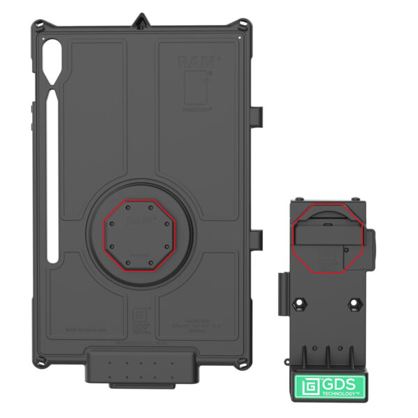 GDS Uni-Conn Alimentazione a molla più Dock USB-C singolo Ram Mounts RAM-GDS-DOCK-V12-U1CP-CU - immagine 4