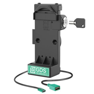 GDS Uni-Conn Locking Spring Loaded Power più Dock USB-A singolo Ram Mounts RAM-GDS-DOCKL-V12-U1CPDU