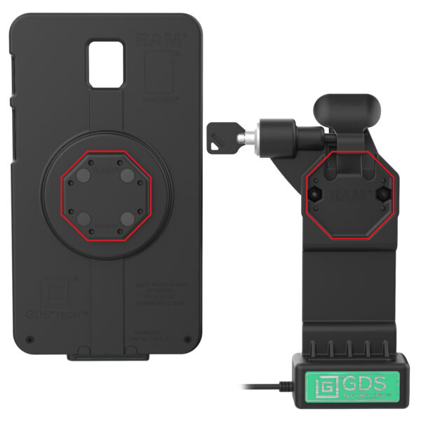 GDS Uni-Conn Dock Alimentato con Blocco a Sinistra Ram Mounts RAM-GDS-DOCKLL-U1CPU - immagine 3