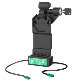 GDS Uni-Conn Destra Alimentazione di Bloccaggio più Dock USB-C Singolo Ram Mounts RAM-GDS-DOCKLR-U1CP-CU