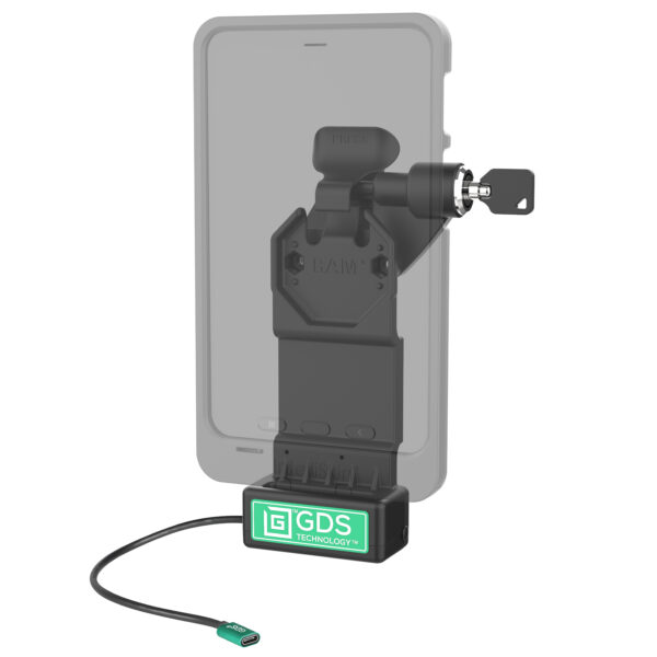 GDS Uni-Conn Dock Alimentato con Bloccaggio a Destra Ram Mounts RAM-GDS-DOCKLR-U1CPU - immagine 2