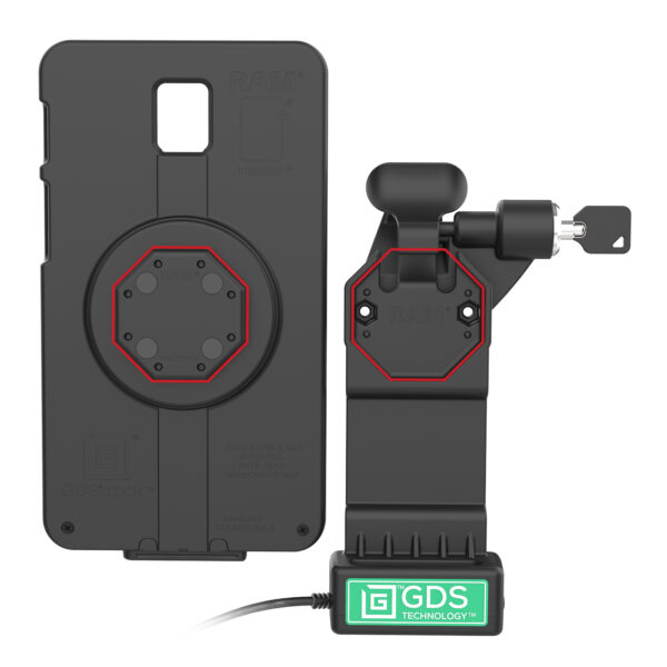 GDS Uni-Conn Dock Alimentato con Bloccaggio a Destra Ram Mounts RAM-GDS-DOCKLR-U1CPU - immagine 3