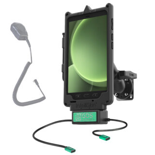 GDS Uni-Conn Klein VALOR PTT Pacchetto Veicolo per Samsung Tab Active5 Ram Mounts RAM-GDS-U1-SAM90-KIT4