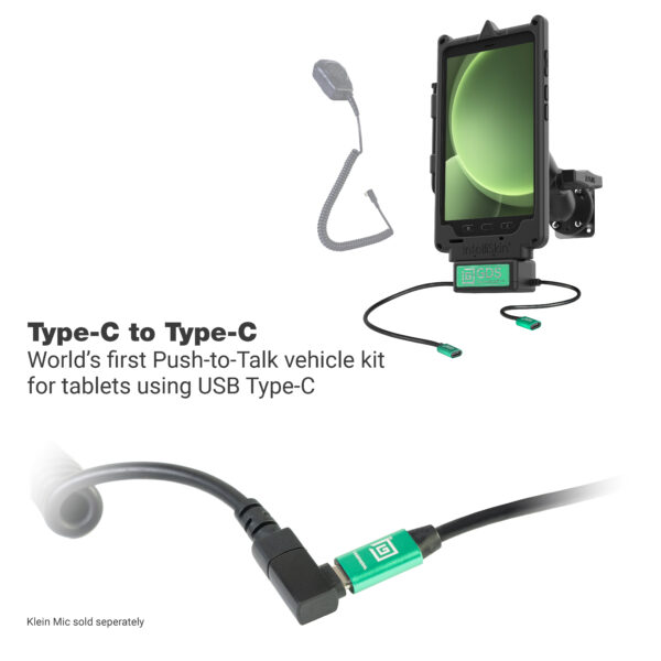 GDS Uni-Conn Klein VALOR PTT Pacchetto Veicolo per Samsung Tab Active5 Ram Mounts RAM-GDS-U1-SAM90-KIT4 - immagine 2
