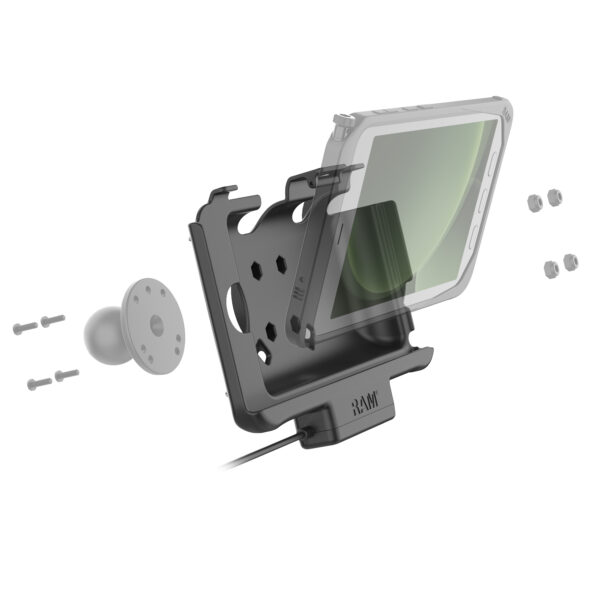 Dock alimentato USB-C RAM per Tab Active5 e 3 con caricabatterie cablato Ram Mounts RAM-HOL-SAM60CP-V7CU - immagine 4