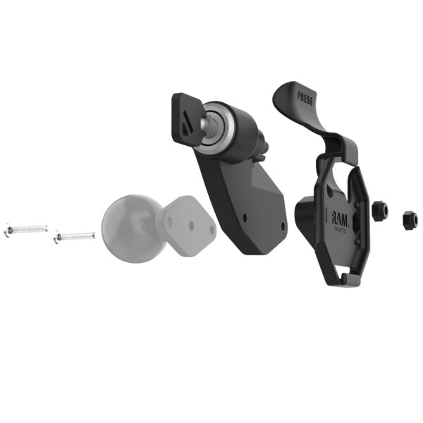 RAM Supporto di Bloccaggio Sinistro per Tablet con Pulsante GDS Uni-Conn Ram Mounts RAM-HOL-U1LLU - immagine 2