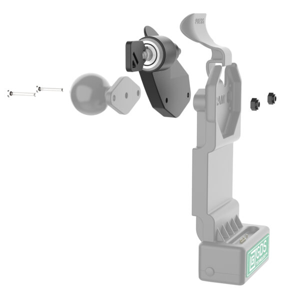GDS Uni-Conn Adattatore per Blocco Sinistro per Docks Snap-In e Supporti Ram Mounts RAM-LOCK-U1LLU - immagine 2