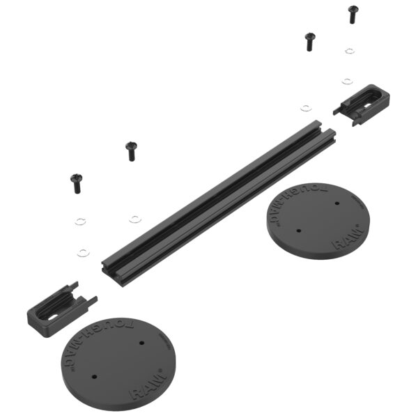 RAM Tough-Track con sistema di binari magnetici per utilizzi estremi Tough-Mag Ram Mounts RAM-TRACK-EXA-9B-MAG88U - immagine 2