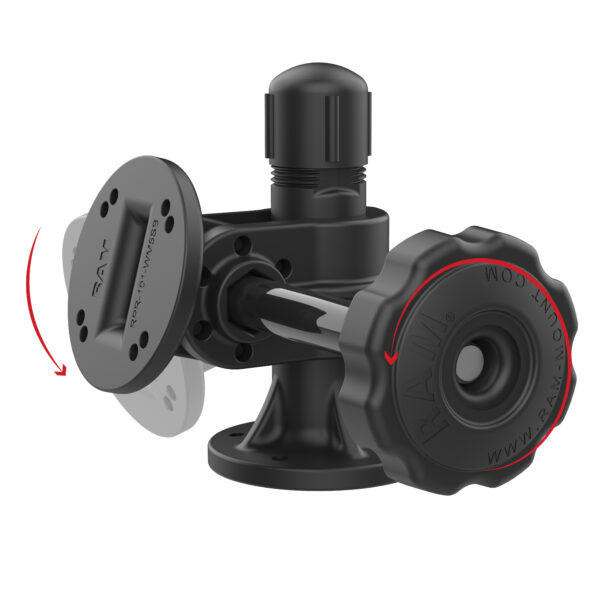 RAM Supporto girevole e inclinabile con modelli di fori AMPS a 4 fori Ram Mounts RAP-101-PV3U - immagine 4