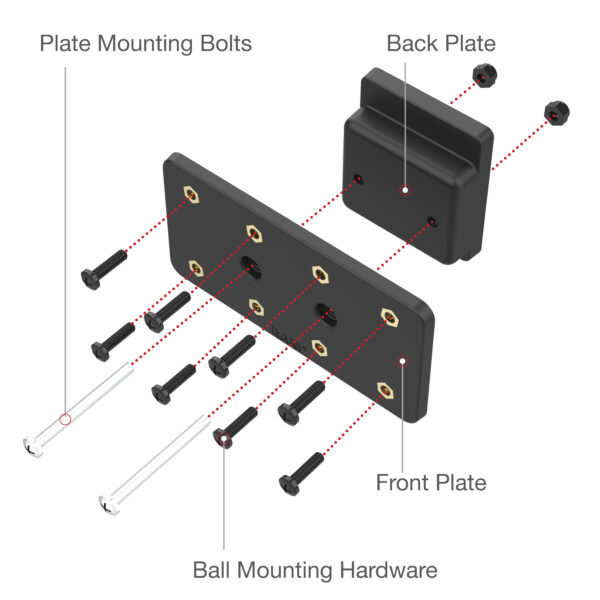 RAM Piastra di montaggio cruscotto per Freightliner '18-24 Cascadia Ram Mounts RAP-467U - immagine 2