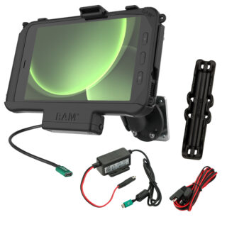 RAM EZ-Roll'r Supporto Alimentato USB-C per Samsung Tab Active5 e 3 Ram Mounts RAM-101-225B2-SAM60CP-V7CU