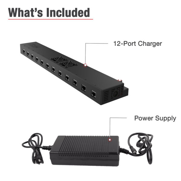 GDS 12 porte 300W USB-C più RJ45 Power Delivery Caricatore da parete Ram Mounts RAM-GDS-CHARGE-USBC-RJ45-12 - immagine 5