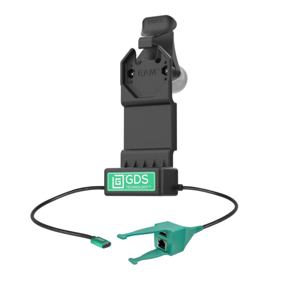 Dock alimentato GDS Uni-Conn con dati USB-A e RJ45 Ram Mounts RAM-GDS-DOCK-U1CP-RJ45AU