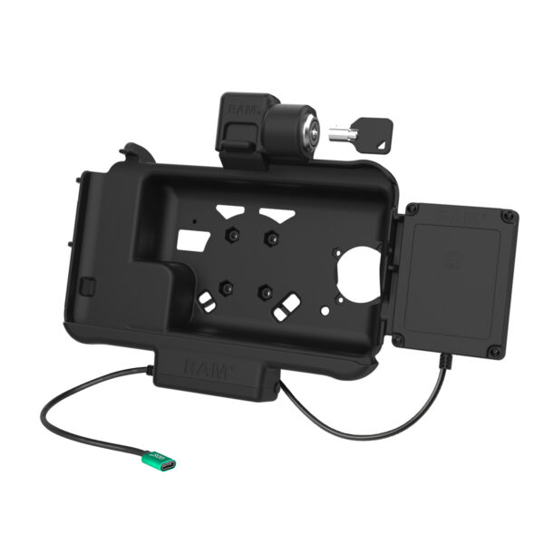 Dock alimentato USB-C con blocco RAM per Tab Active5 e 3 con estensore NFC Ram Mounts RAM-HOL-SAM58CPKL-NFCU - immagine 2