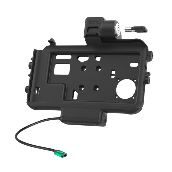 Dock Ram Mounts RAM-HOL-SAM58CPKLTU Low-Profile USB-C per Tab Active5 e 3 con chiusura a chiave - immagine 2