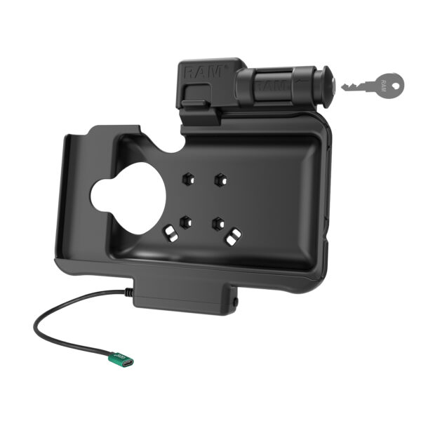 RAM Dock alimentato USB-C con blocco a chiave per Samsung Tab Active5 e 3 Ram Mounts RAM-HOL-SAM58CPKLU - immagine 2