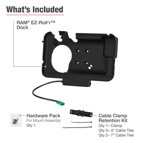 Dock alimentato USB-C RAM per Tab Active3 con OtterBox uniVERSE Ram Mounts RAM-HOL-SAM60CP-OT1U - immagine 4