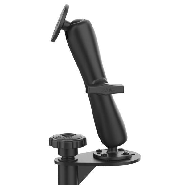 RAM No-Drill Supporto universale da pavimento per veicoli con doppio supporto a sfera Ram Mounts RAM-VB-196-DB2 - immagine 2