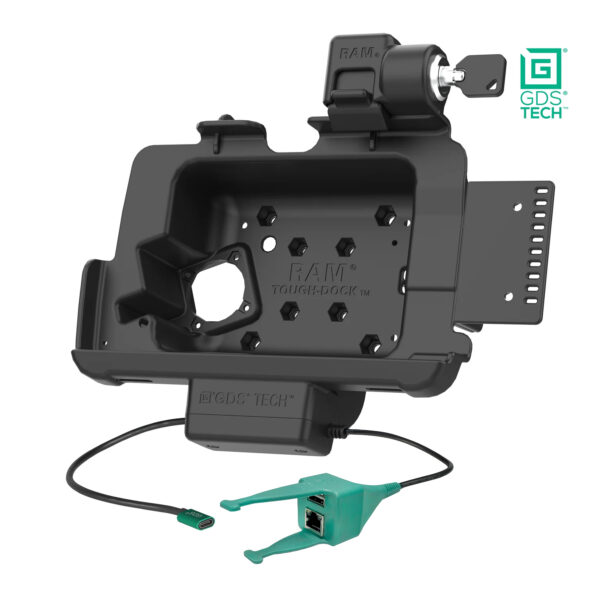 Blocco GDS Dock più USB-A e RJ45 per Zebra ET4x 8" con IntelliSkin Ram Mounts RAM-GDS-DOCKL-ZE20-RJ45AU - immagine 2