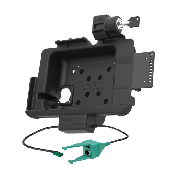 Blocco GDS Dock più USB-A e RJ45 per Zebra ET4x 10" con IntelliSkin Ram Mounts RAM-GDS-DOCKL-ZE21-RJ45AU - immagine 2