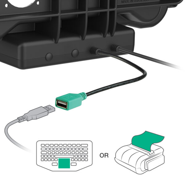 Alimentazione di blocco RAM più dock dati per Honeywell ScanPal EDA10A Ram Mounts RAM-HOL-HON11PDKLU - immagine 5