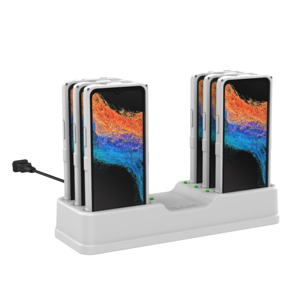 Dock RAM a 6 porte per XCover7 e XCover6 Pro con skin OEM o RAM - Grigio Ram Mounts RAM-DOCK-6G-SAM84CPU-GRY