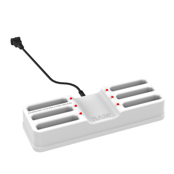 Dock RAM a 6 porte per XCover7 e XCover6 Pro con skin OEM o RAM - Grigio Ram Mounts RAM-DOCK-6G-SAM84CPU-GRY - immagine 3