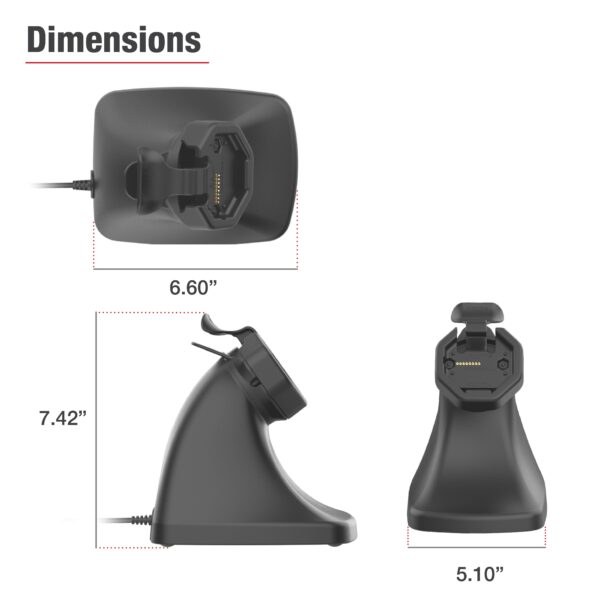 GDS Uni-Conn Alimentato Snap-In Kiosk Dock con USB-C Ram Mounts RAM-GDS-DOCK-D10K-U3-C - immagine 3