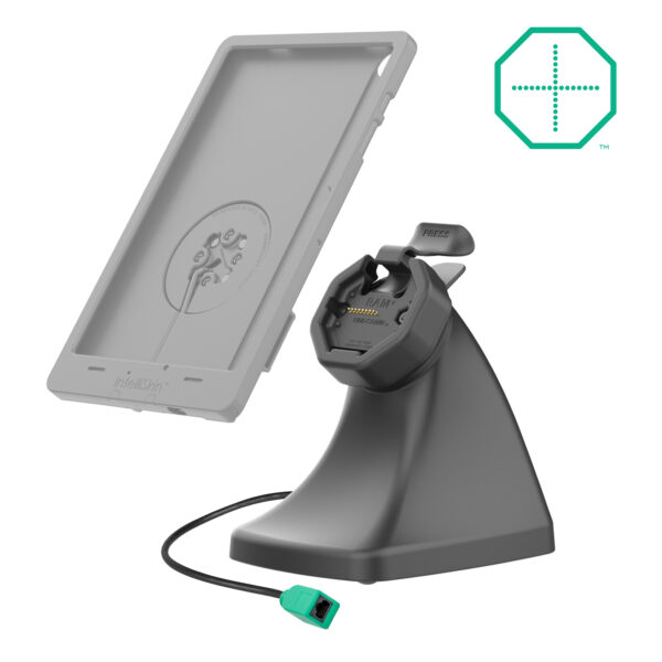 GDS Uni-Conn Alimentato Snap-In Kiosk Dock con PoE Ram Mounts RAM-GDS-DOCK-D10K-U3-POE - immagine 2