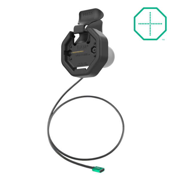 GDS Uni-Conn Powered Snap-In Dock con connettore USB-C Ram Mounts RAM-GDS-DOCK-U3CPU