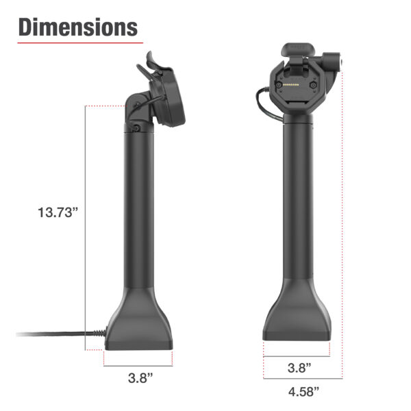 GDS Uni-Conn Alimentato 14" Docking Pedestal Dock con USB-C Ram Mounts RAM-GDS-DOCKLR-D11-14-U3C - immagine 4