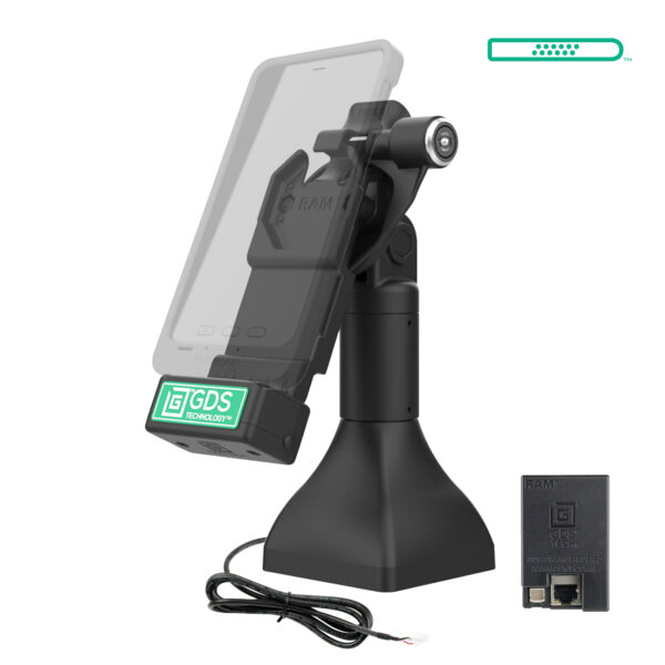 GDS Uni-Conn 7" Docking Pedestal Dock con PoE Ram Mounts RAM-GDS-DOCKLR-D11-7-U1E - immagine 2