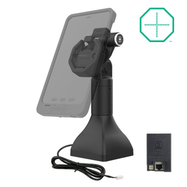 GDS Uni-Conn Powered 7" Docking Pedestal Dock con PoE Ram Mounts RAM-GDS-DOCKLR-D11-7-U3E - immagine 2