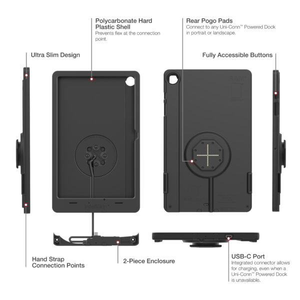 IntelliSkin thin-case per Samsung Tab A9più (Pogo Pad Posteriori) Ram Mounts RAM-GDS-SKIN-SAM88-TCB - immagine 5
