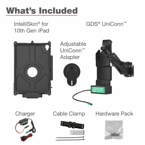 Pacchetto veicolo GDS Uni-Conn per Apple iPad 10th Gen Ram Mounts RAM-GDS-U1-AP40-KIT1 - immagine 4
