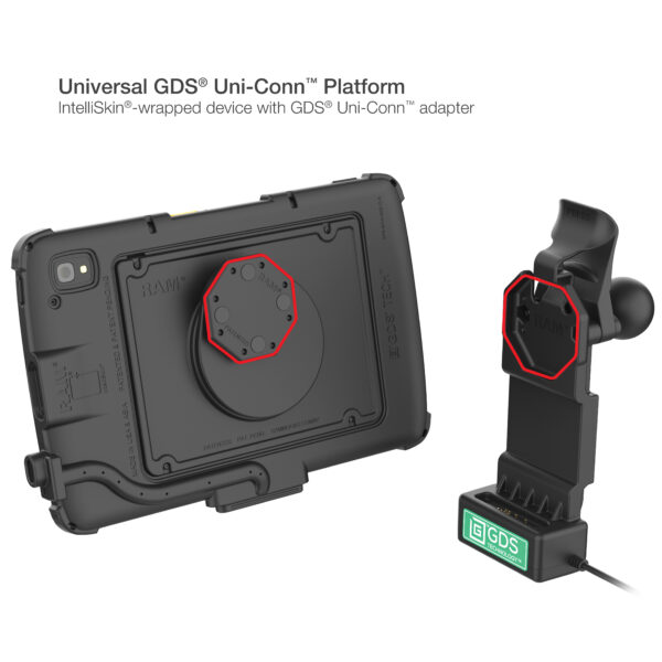 Adattatore GDS Uni-Conn per Tablet Zebra ET4x 10" Ram Mounts RAM-GDS-U1-ZE21U - immagine 3