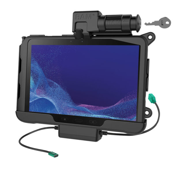 RAM Blocco Chiave Alimentazione più Data Dock per Tab Active4 Pro e Tab Active Pro Ram Mounts RAM-HOL-SAM57CPKL-1AU