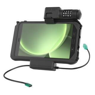 RAM Combo Blocco Alimentazione più Data Dock per Samsung Tab Active5 e 3 Ram Mounts RAM-HOL-SAM58CPCL-1AU